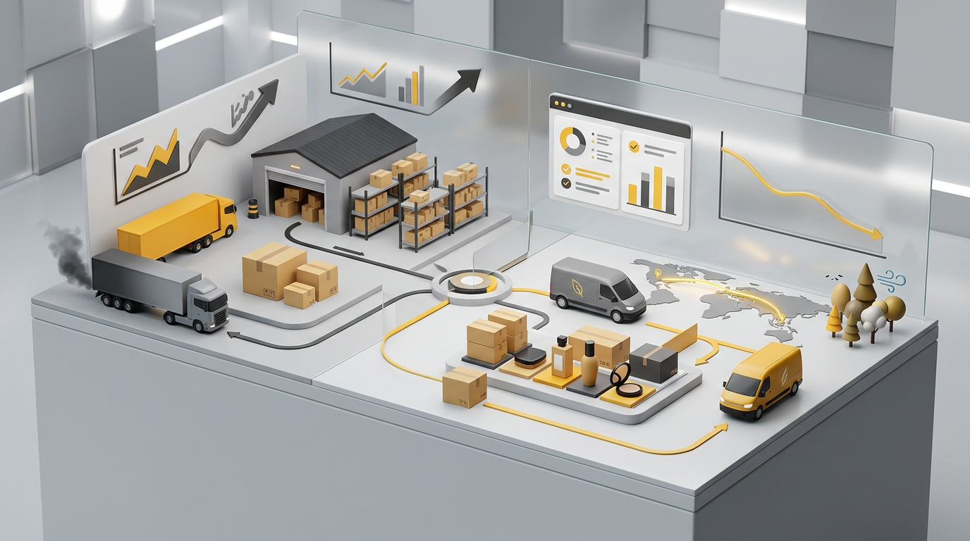 Caso real: Reducción de huella de carbono en la logística de una marca de belleza premium