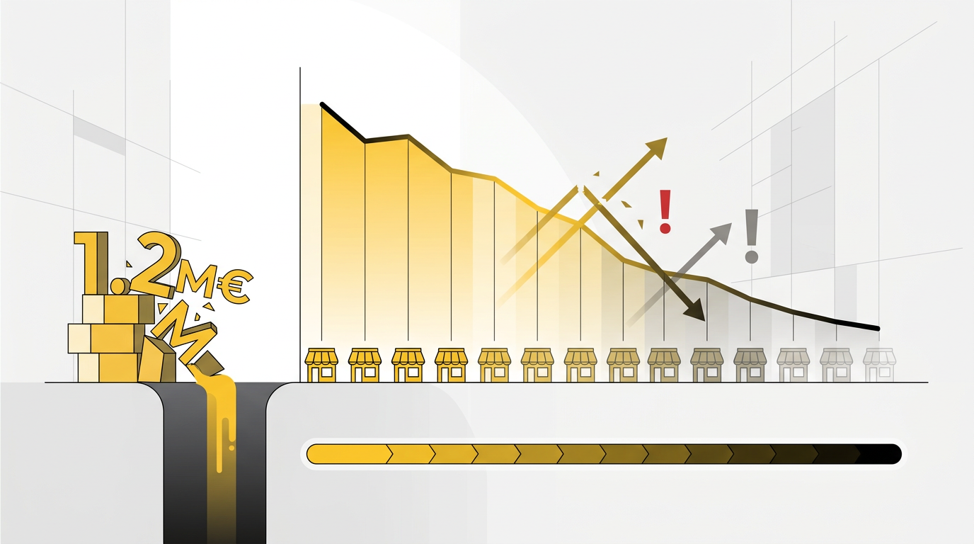 Autopsia de una quiebra: Cómo una cadena de 1,2M€ se desangró en 14 meses