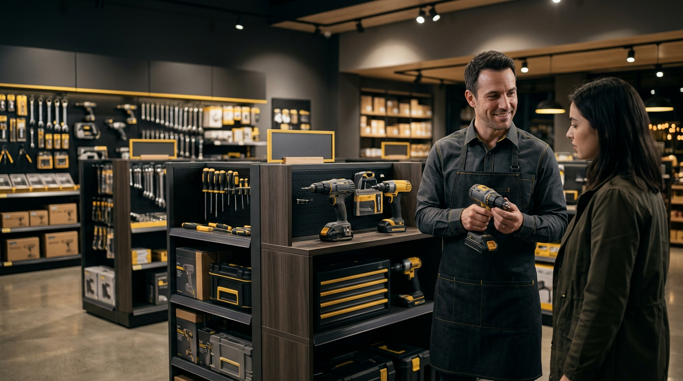 Anatomía de una ferretería: Cómo un local de 60m2 subió su caja diaria con ingeniería de suelo | Retail Lemon — Anatomía de una ferretería