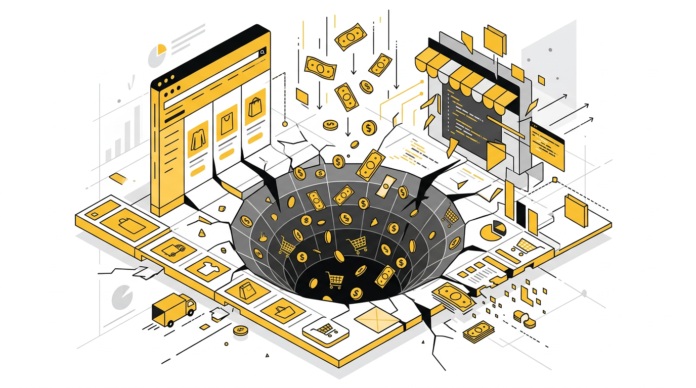 El mito de la salvación digital: Por qué tu estrategia de e-commerce es un agujero negro de dinero