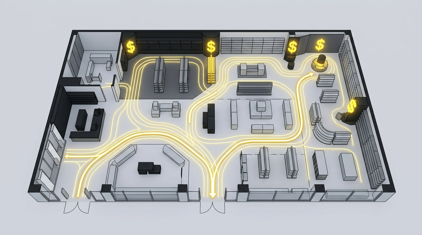 La geometría del ticket: Ingeniería inversa al layout que subió el margen un 19% sin atraer clientes nuevos | Retail Lemon — La geometría del ticket