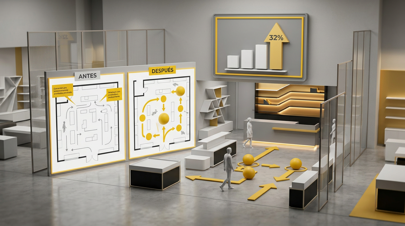 Autopsia del Layout: Cómo un concepto premium rediseñó su flujo para disparar el margen un 32% | Retail Lemon — Autopsia del Layout