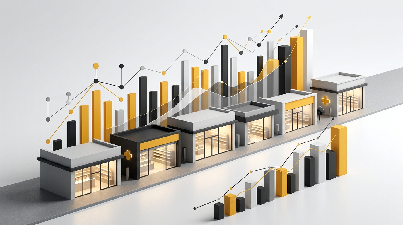 Métricas de rendimiento para compras de farmacias por capital privado
